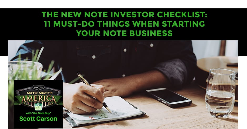 NNA 63 | Note Investor Checklist